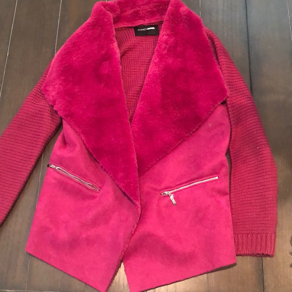 Plum Pink cozy jacket small/medium